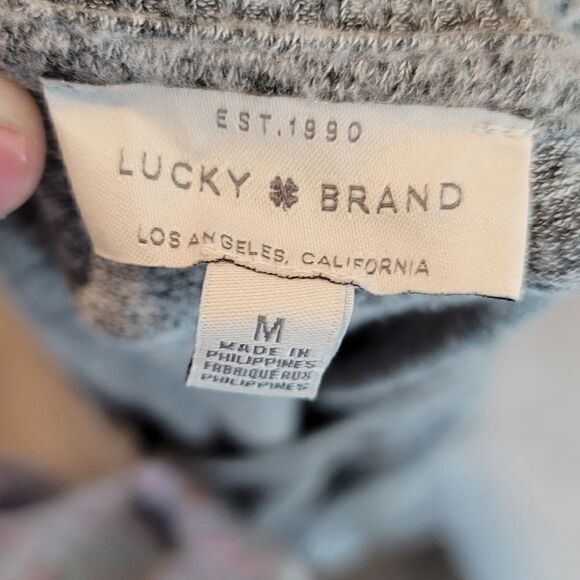 LUCKY BRAND Cloud Jersey Long Sleeve V-Neck - Picture 7 of 7